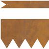 vidaXL Bordure de Pelouse 10 pcs Marron 100 x 0.05 x 20 cm