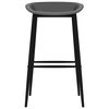 vidaXL Chaises de bar lot de 4 gris