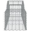 vidaXL Paniers à gabions arqués 10 pcs 200x50x40/60 cm fer galvanisé