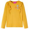 T-shirt enfants &agrave; manches longues ocre fonc&eacute; 104