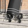 vidaXL Trolley de shopping Noir 47 x 39 x 100,5 cm Tissu Oxford