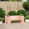 vidaXL Banc avec jardini&egrave;res 167,5x60x65 cm bois massif de douglas