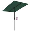 vidaXL Parasol de jardin avec mât en aluminium 2x1,5 m Vert