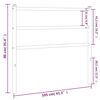 vidaXL Tête de lit métal noir 100 cm