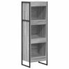 vidaXL Biblioth&egrave;que 40 x 30 x 121 cm Bois d'ing&eacute;nierie Gris Sonoma