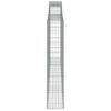 vidaXL Paniers à gabions arqués 3 pcs 400x30x160/180 cm Fer galvanisé