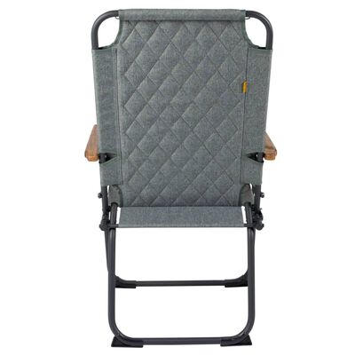Bo-Camp Chaise de camping pliable Jefferson Vert gris