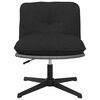vidaXL Chaise pivotante de bureau Noir Tissu