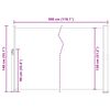 vidaXL Auvent latéral rétractable 140 x 300 cm Blanc cassé