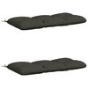 vidaXL Coussins de Banc VIANEN 2 pc 100 % polyester Anthracite