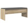 vidaXL Banc d'entr&eacute;e avec coussin Ch&ecirc;ne Sonoma 103 x 38 x 40 cm