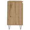 vidaXL Armoire de lavabo de salle de bain chêne artisanal 65x33x60 cm