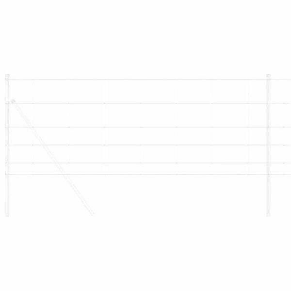 vidaXL Clôture de prairie Argenté 25 x 0,8 m Acier galvanisé