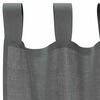 vidaXL Rideaux en voile avec boucles 2 pcs gris foncé 140x245 cm