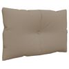 vidaXL Coussins de palette lot de 3 taupe tissu