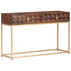 vidaXL Console en bois de manguier massif 122 x 36 x 75 cm