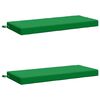 vidaXL Coussins de Banc SOEST 2 pc 100 % polyester Vert