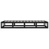 vidaXL Cadre de lit sans matelas noir 90x200 cm bois massif