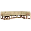 vidaXL Ensemble de canap&eacute;s d'ext&eacute;rieur 8 pcs Naturel et Beige