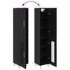 vidaXL Haut Armoire 2 pcs Ch&ecirc;ne noir Bois d'ing&eacute;nierie