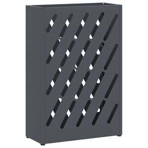 vidaXL Porte-parapluie Anthracite 28 x 12 x 41 cm Acier