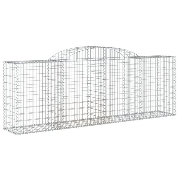vidaXL Paniers à gabions arqués 30 pcs 300x50x100/120 cm fer galvanisé