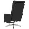 vidaXL Fauteuil inclinable de massage repose-pieds noir similicuir