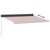 vidaXL Auvent manuel rétractable bordeaux 350x250 cm