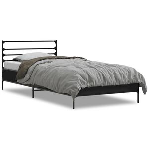 vidaXL Cadre de lit sans matelas noir 90x190 cm