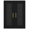 vidaXL Armoire murale noir 69,5x34x90 cm