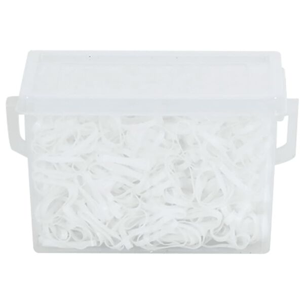 vidaXL Bandes tressées pour chevaux 2500 pcs silicone blanc