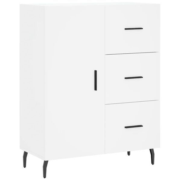 vidaXL Buffet blanc 69,5x34x90 cm bois d'ing&eacute;nierie
