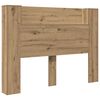 vidaXL Cabinet de T&ecirc;te de Lit avec LED Ch&ecirc;ne Artisanal