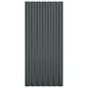 vidaXL Panneaux de toit 12 pcs Acier galvanisé Anthracite 80x36 cm