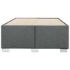 vidaXL Cadre de lit sans matelas gris foncé 120x200 cm tissu