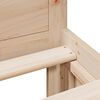 vidaXL Cadre de lit sans matelas avec t&ecirc;te de lit 120x190 cm bois pin