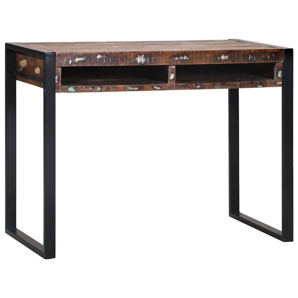 vidaXL Table de Toilette Multicolore Bois massif de récupération