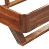 vidaXL Cadre de lit Bois d'acacia massif 160x200 cm