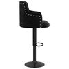 vidaXL Tabourets de bar lot de 2 noir velours