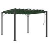vidaXL Gazebo avec toiture louv&eacute;e 3 x 3 x 2,14 m Vert
