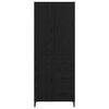 vidaXL Haut Armoire Ch&ecirc;ne noir 69,5 x 34 x 180 cm Bois d'ing&eacute;nierie