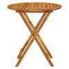 vidaXL Table pliable de jardin 70 cm Bois d'acacia solide