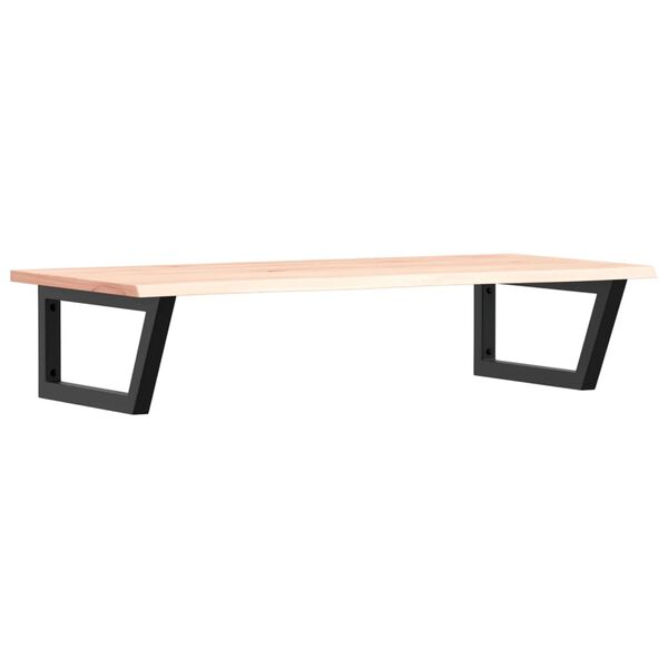 vidaXL &Eacute;tag&egrave;re de vasque murale acier et bois de ch&ecirc;ne massif