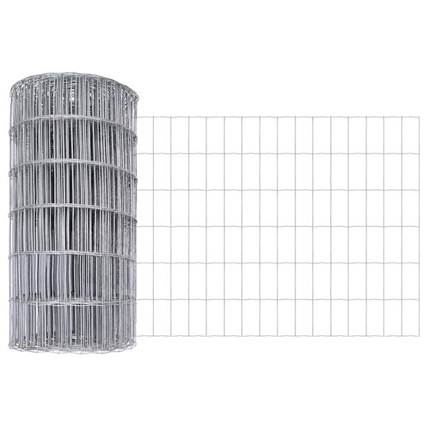 vidaXL Clôture Euro Argent 0.6 x 50 m