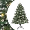 vidaXL Sapin de No&euml;l artificiel Vert 240 cm PVC, plastique et acier