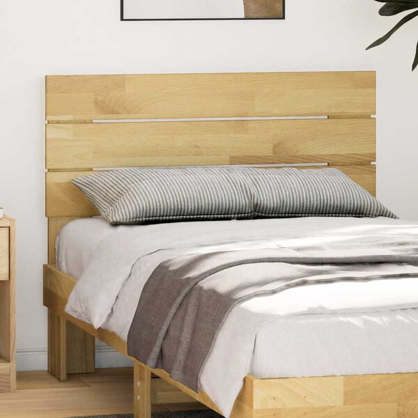 vidaXL T&ecirc;te de lit 80 cm bois massif de ch&ecirc;ne