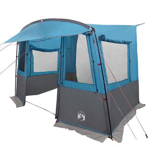 vidaXL Tente de hayon pour caravane avec toit Bleu 352 x 250 x 240 cm