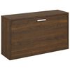 vidaXL Banc &agrave; chaussures Ch&ecirc;ne marron 80x24x45 cm Bois d'ing&eacute;nierie