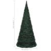vidaXL Sapin de No&euml;l artificiel pr&eacute;-&eacute;clair&eacute; avec guirlandes vert 210cm
