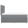 vidaXL Sommier &agrave; lattes de lit avec matelas Gris clair 140x200cm Tissu